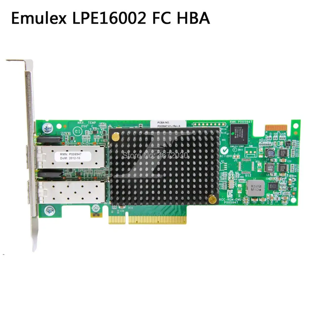 Эмулякс LPe16002B M6 LPe16002 16GFC PCIe Gen3 x8 короткий волновой оптический|Платы расширения| |