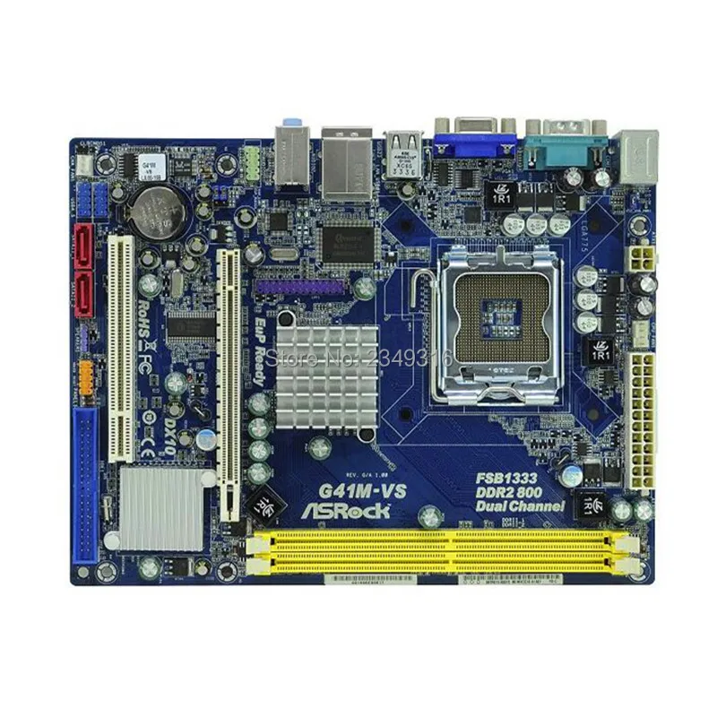 Для ASRock G41M-VS оригинальная б/у материнская плата G41 LGA775 DDR2 8G SATA2 | Компьютеры и офис
