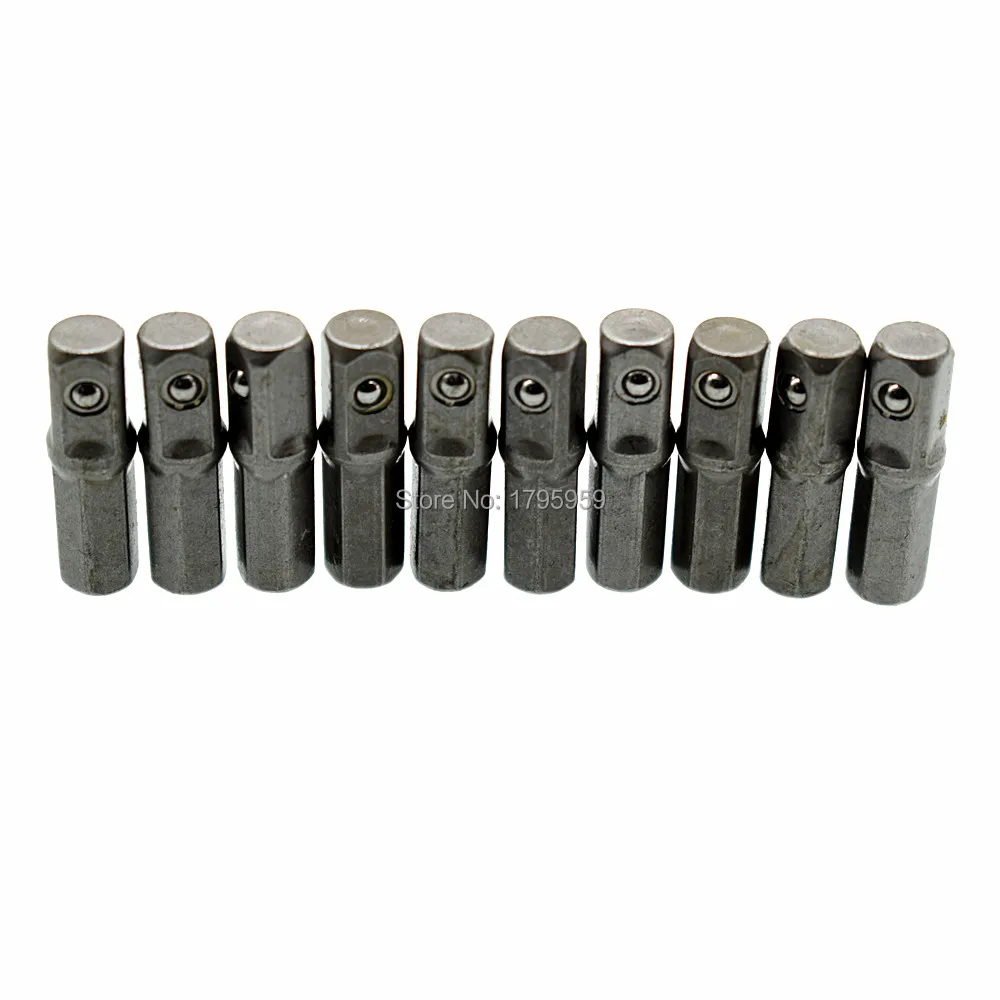 Набор адаптеров для розеток 10 шт. 1/4 &quotшестигранный хвостовик 1/4&quot Квадратный