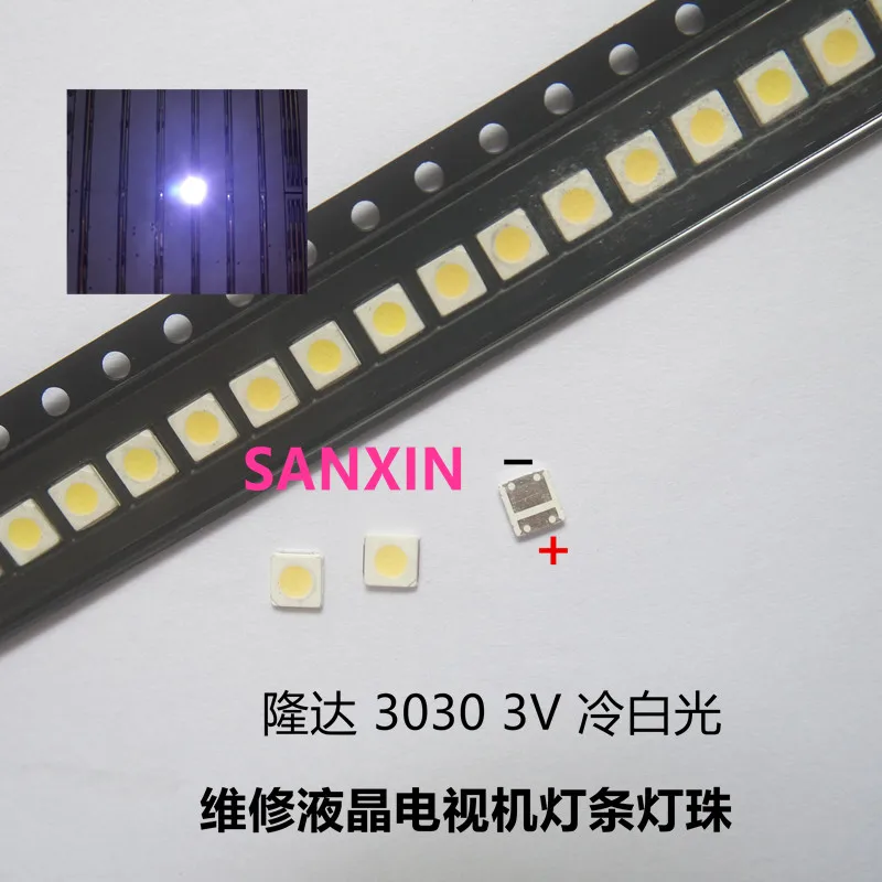 Lextar LED подсветка ТВ Высокая мощность 1 5 Вт 3 в 3030 холодный белый PT30Z58 V0 применение 200