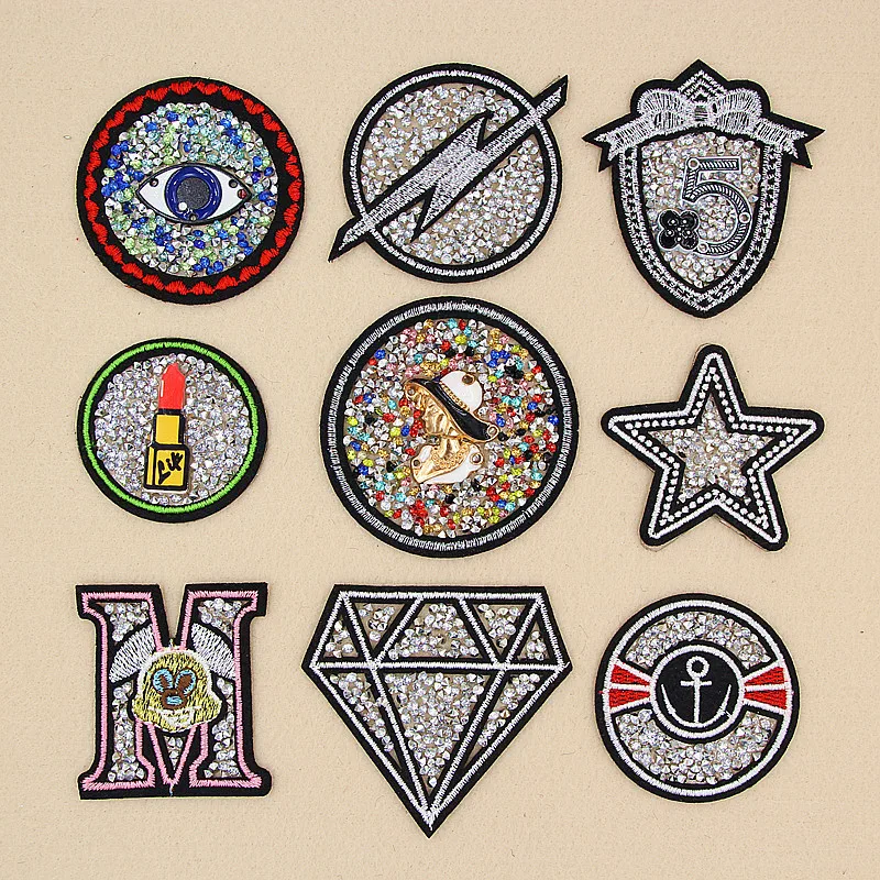 PGY Алмазный глаз помады Форма Горячая фиксация стразы мотив гладить на нашивки