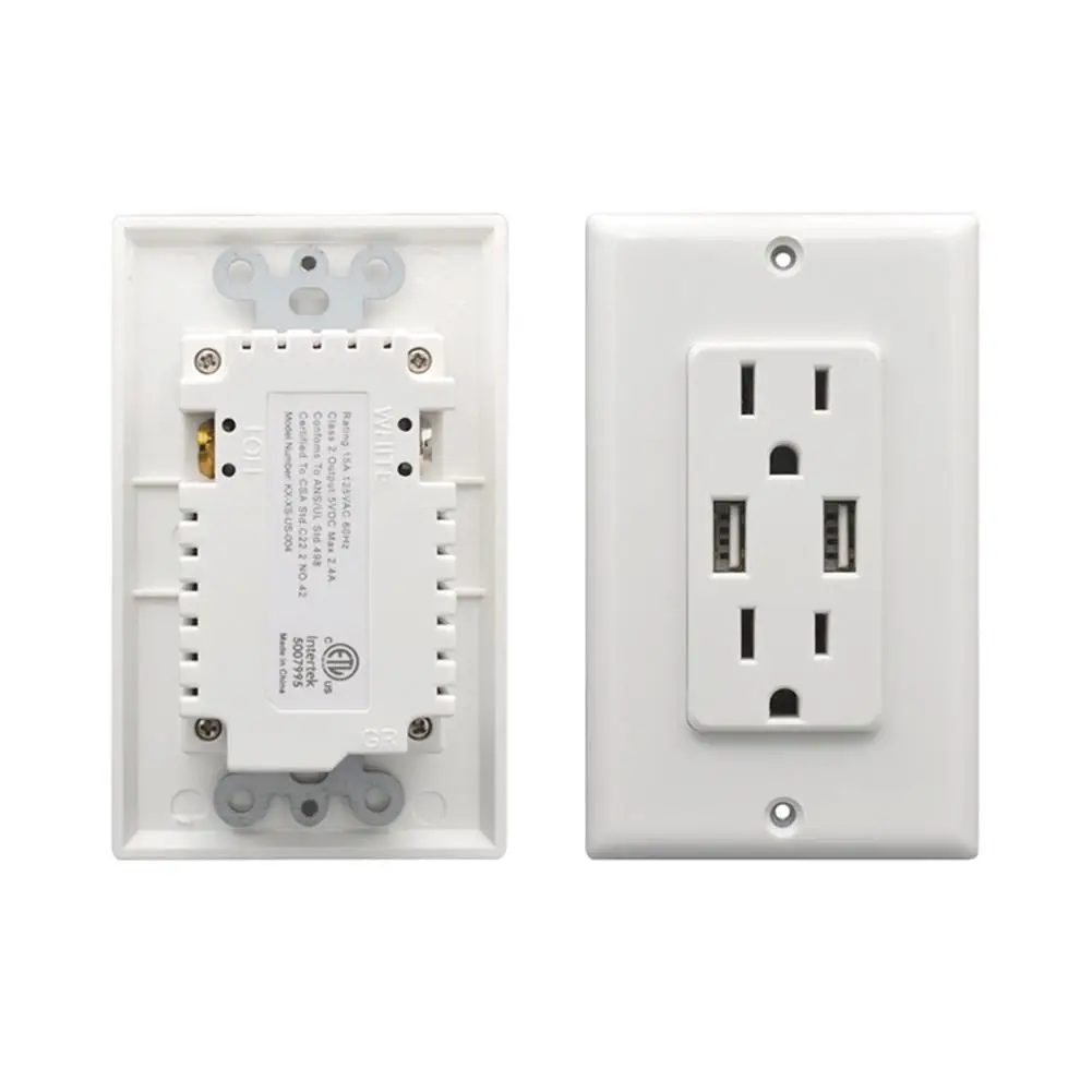 5 В/2.4A американская стандартная розетка 2 usb-порта голосовое дистанционное