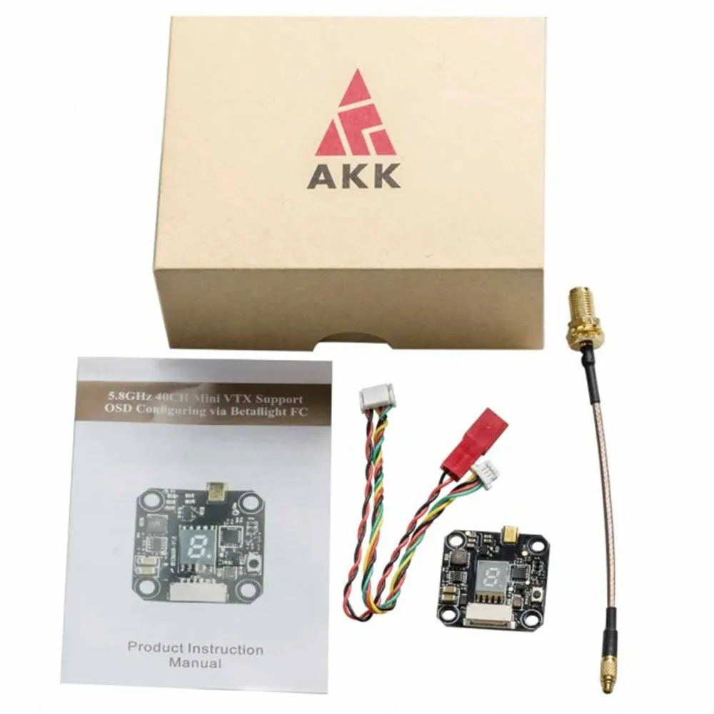 New Arrival AKK Nano3 5.8GHz W/ Smart Audio Support OSD Stackable FPV Transmitter VTX For Runcam/Foxeer Micro RC Drone Parts | Игрушки и