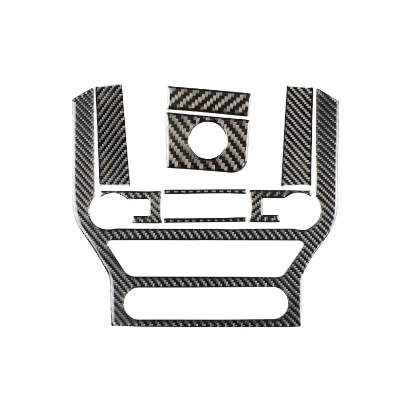

For Ford Mustang Carbon Fiber Central Control Air Conditioning CD Panel Cover Trim Sticker Car Styling 2015-2019 Accessories