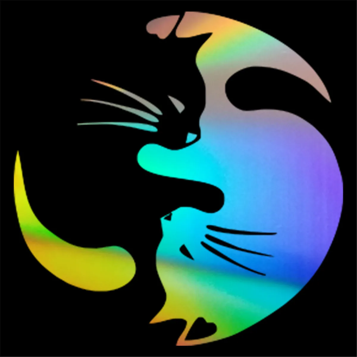 Multixolor Инь Янь Кот питомец автомобиль окно Грузовик Авто Наклейка виниловая