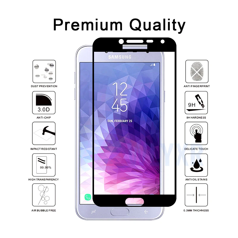 Защита экрана из закаленного стекла для Samsung J4 Plus J4Plus J415F искусственное стекло Galaxy