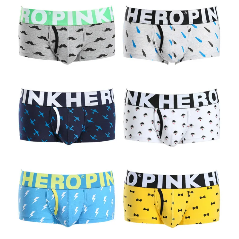Трусы-боксеры PINKHERO мужские хлопок модные короткие прямые с принтом шорты-боксеры