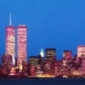 Вечерний Нижний Манхэттен Нью Йорк NY плакат печать (36x12)|Таблички и знаки| |