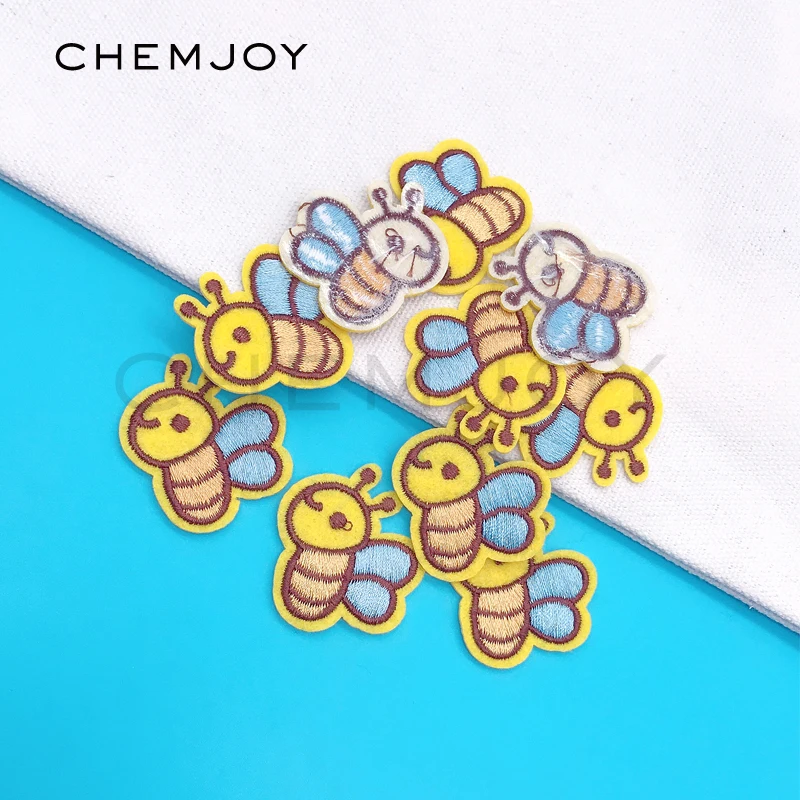 10 шт. желтые нашивки для одежды с пчелами|embroidery patch|patches for clothing ironpatches |