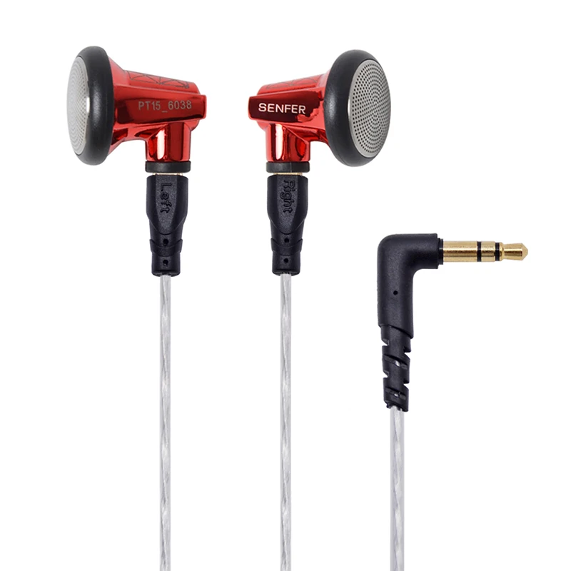SENFER PT15 наушники Earburd Graphene Динамический драйвер блок HIFI наушник с MMCX съемный