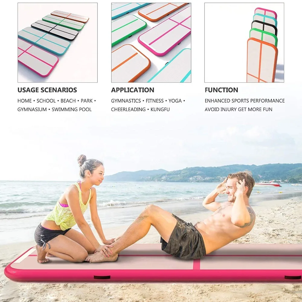 Бесплатная доставка 3 м 4 5 надувной гимнастический воздушный трек Акробатический