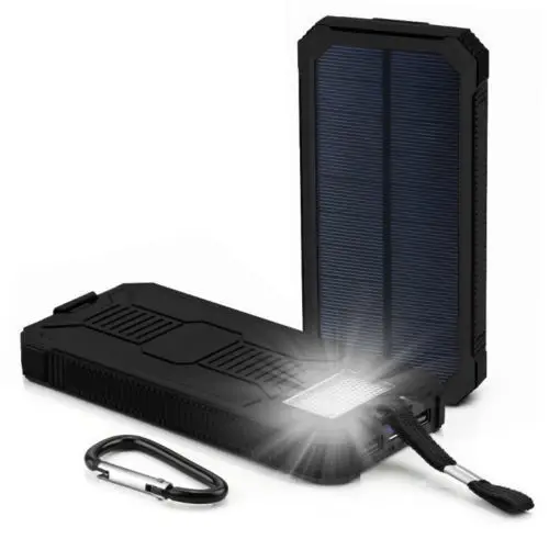 AKASO 300000mAh портативное солнечное зарядное устройство двойное внешнее usb для
