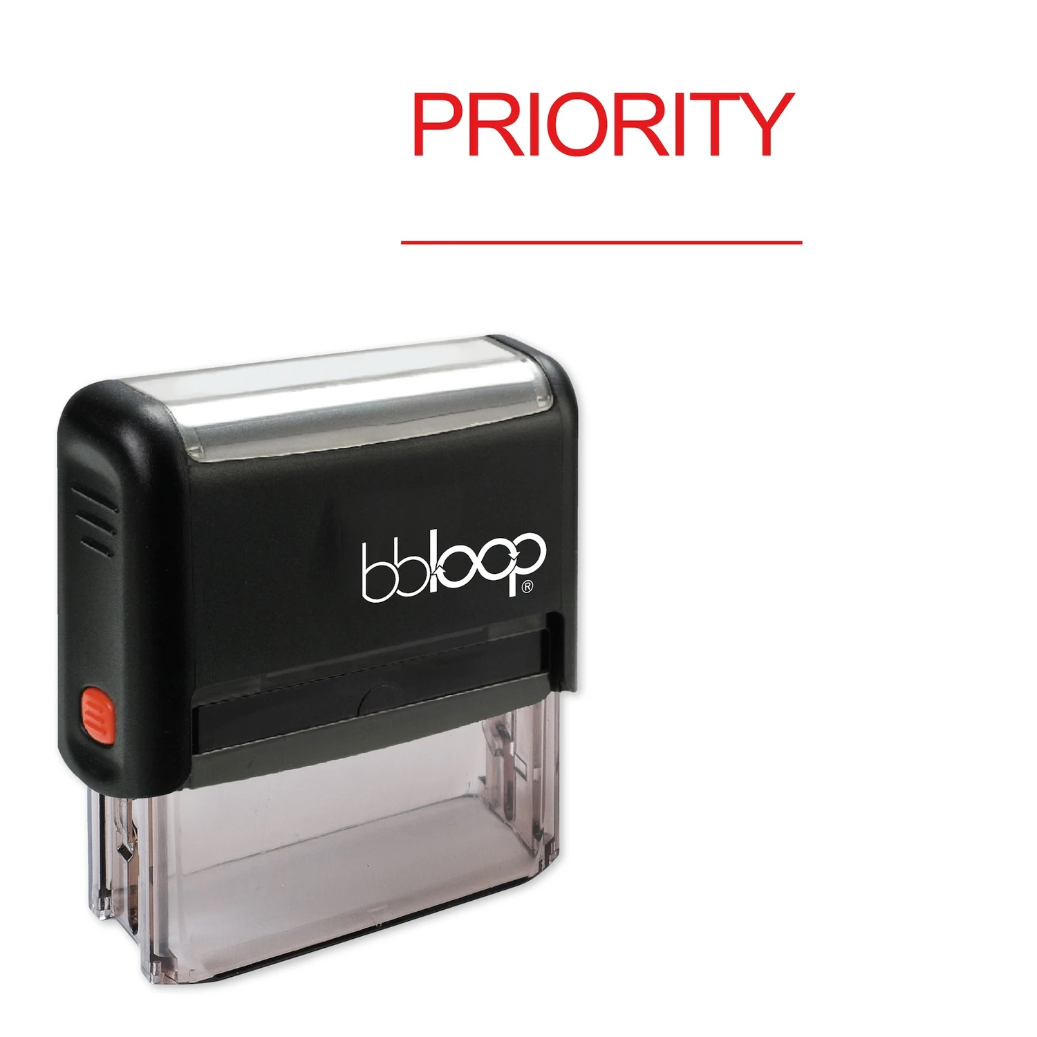 

Bbloop Priority w/line Style Font and Design Self-Ink