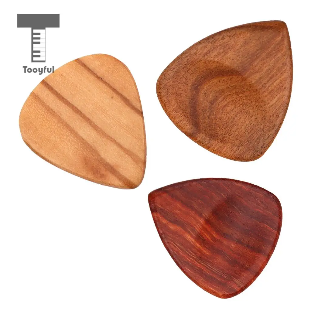 3 шт CHACATE PRETO/оливковое дерево зернистая гитара Pick Plectrum для акустической