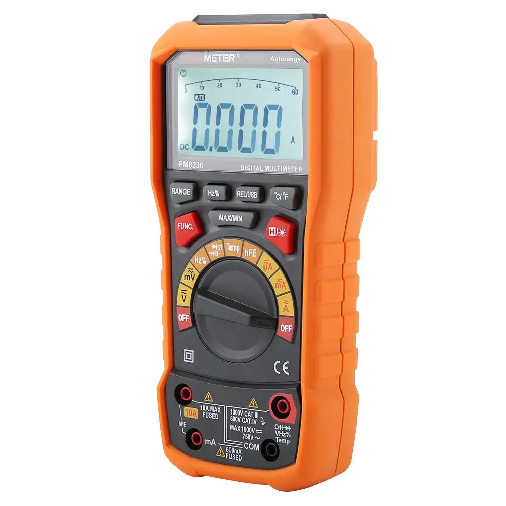 Цифровой мультиметр с автоматическим выбором диапазона PEAKMETER PM8236 измеритель