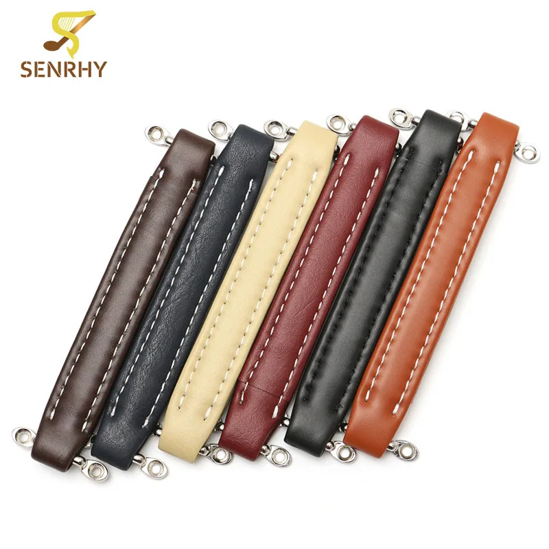 SENRHY Винтажный стиль гитарный усилитель кожаный ремешок с ручкой с фитингами для Fender Amp гитарные части и аксессуары