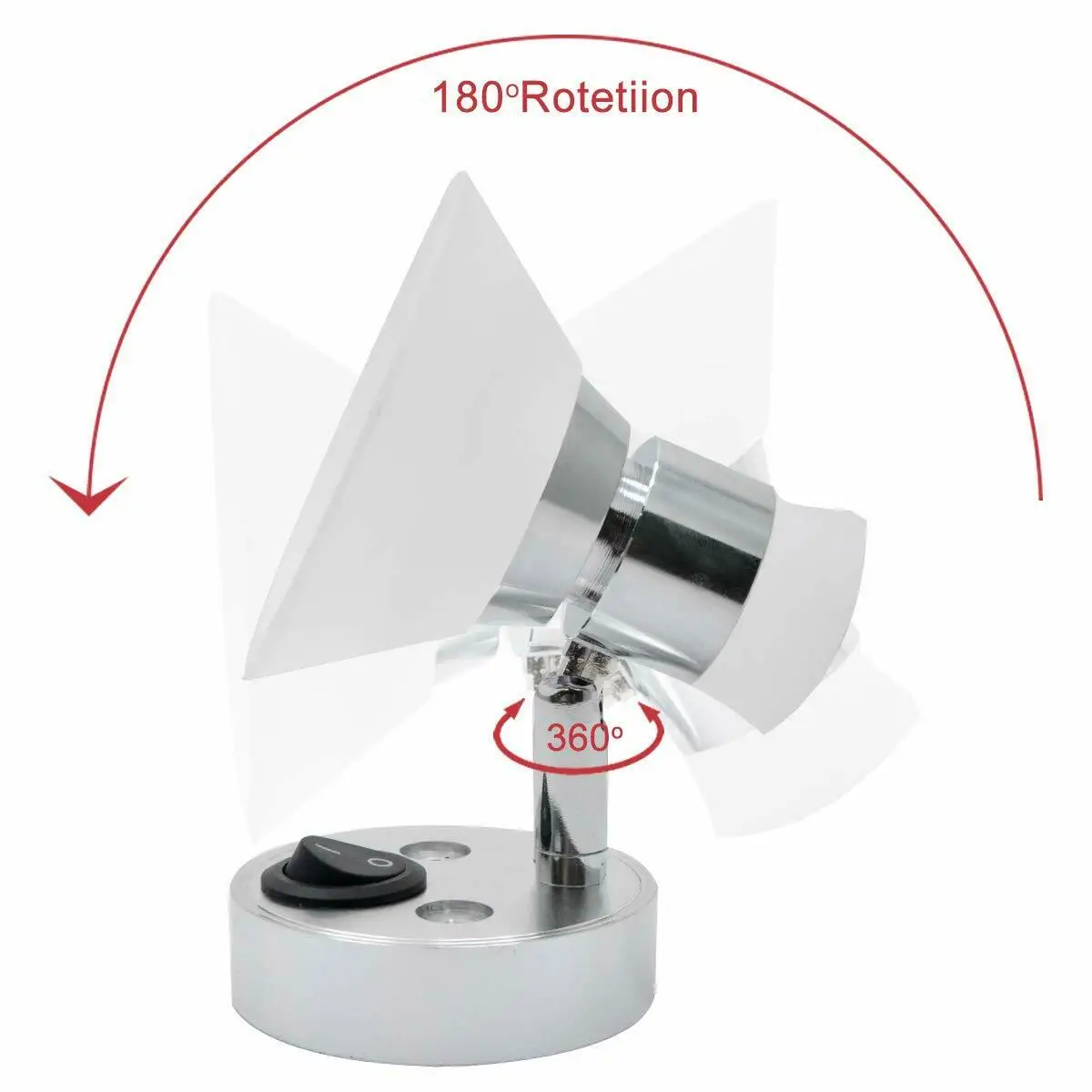 2 шт. внутренний Светодиодный точечный светильник для чтения переключатель