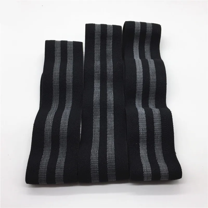 Высокая устойчивость хип круг полосы анти скольжения Фитнес Черный Браслет для