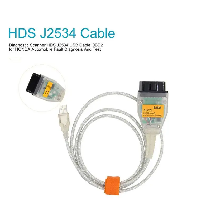 Диагностический сканер HDS J2534 usb кабель OBD2 для HONDA автомобильной диагностики