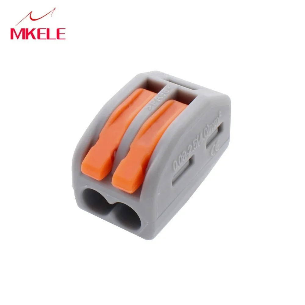 

(10 pcs/lot) Connector,222-412(PCT212) Universal Compact Wire Wiring Connector,2 pin Conductor Terminal Block plug pcb
