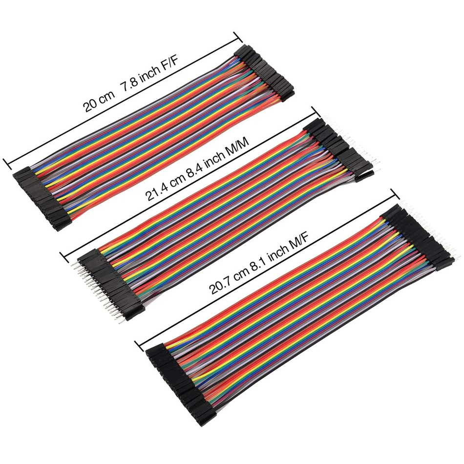 Dupont line провода 240 шт. 10 20 см штекер гнездо и перемычка Кабель для Arduino DIY