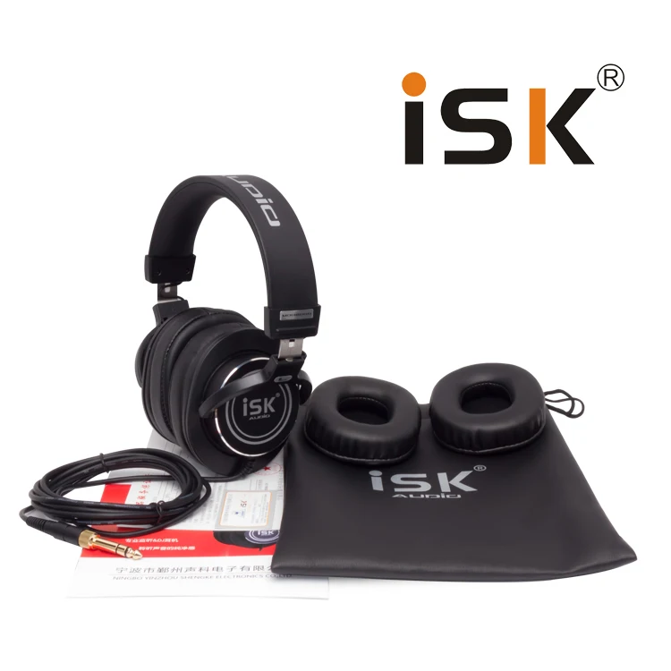 Hi Fi наушники ISK MDH8000 профессиональные мониторные компьютерная гарнитура DJ fone de