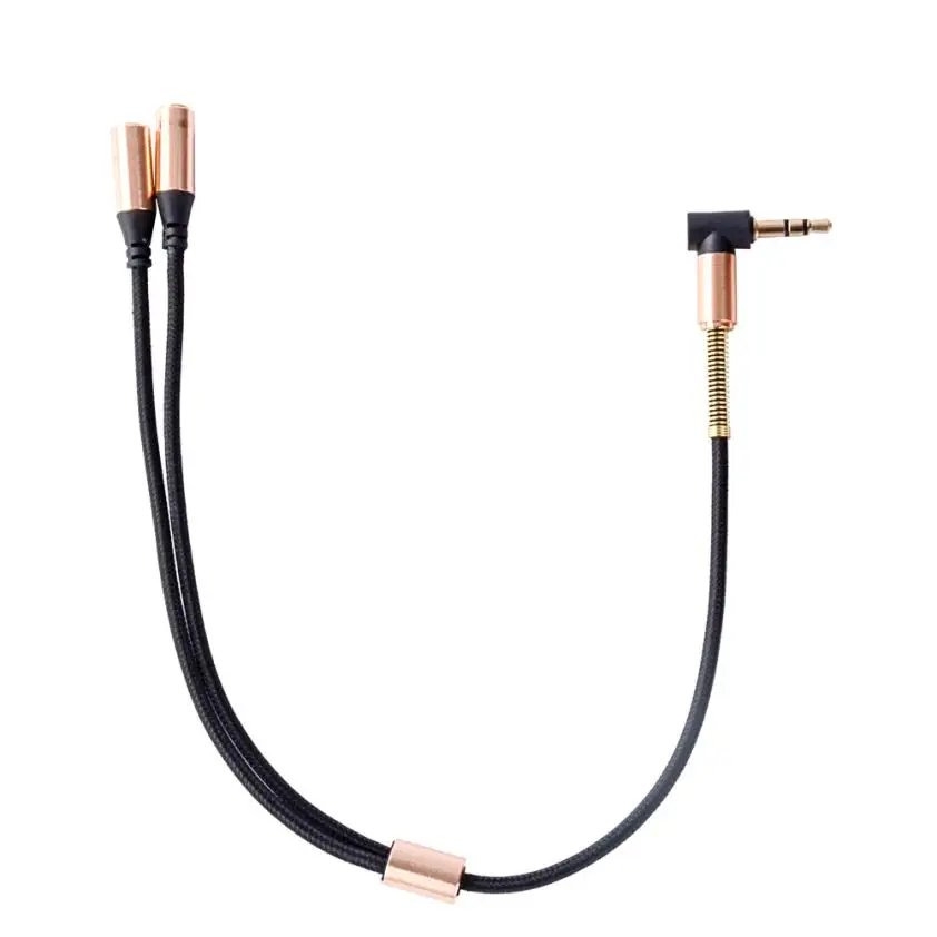 3.5mm 1 To 2 Dual Y Splitter Cable Adapter Earphone Headphone phone Cord Phone to connect with audio device | Электроника