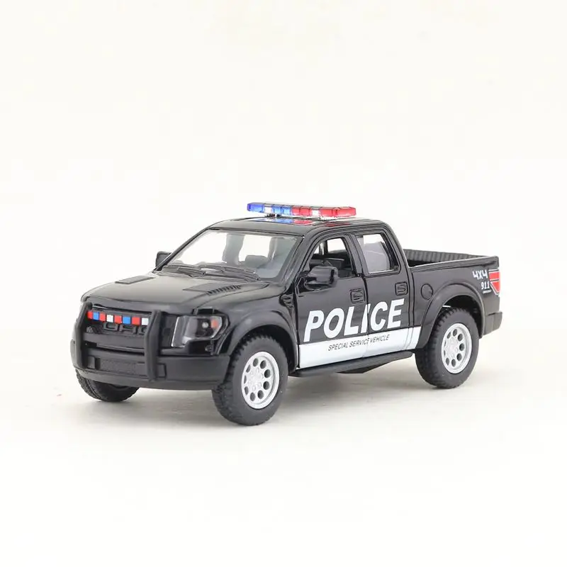 KINSMART литая металлическая модель/Масштаб 1:46/2013 Ford F 150 SVT Raptor SuperCrew Pickup Police игрушка