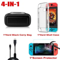 eastvita brand new and high quality portable accessory set case bagshell covercharging cableprotector for nintend switch r15