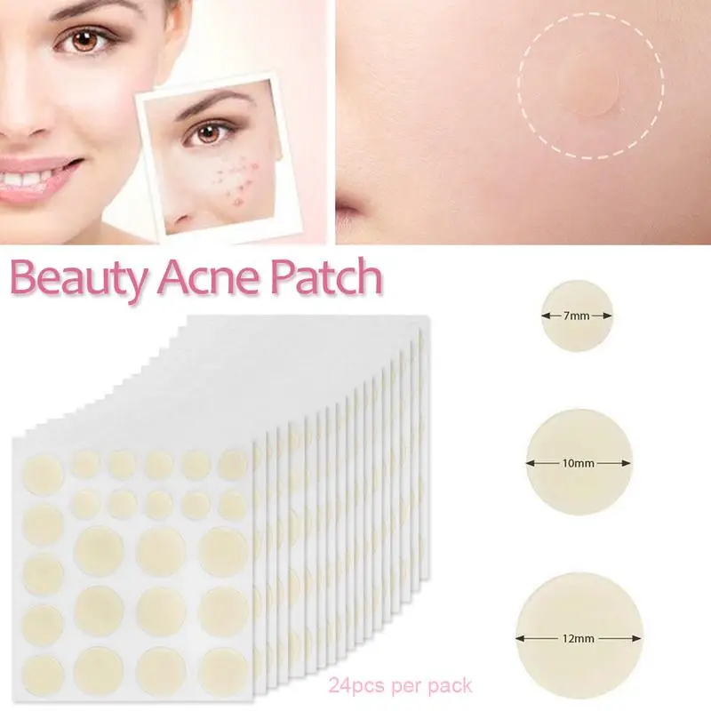 Патчи Beauty набор патчей от акне 24 шт. патчи для лечения прыщей разноцветные