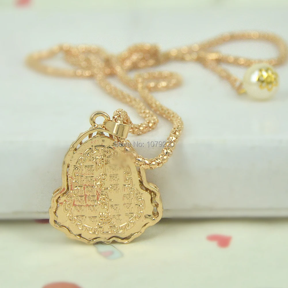 Новое поступление 2019 ювелирные изделия XL Будда на удачу цепочка-ожерелье под