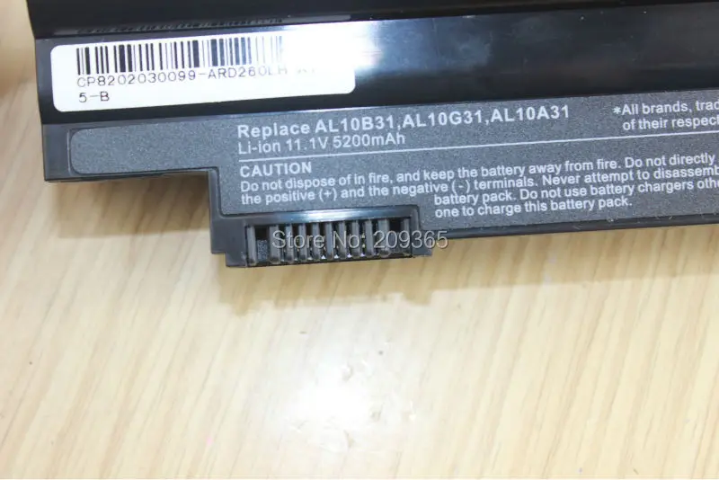 Аккумулятор D255 для Acer Aspire One D270 D260 522 722 AOD255 AOD257 AOD260 D255E D257 D257E E100 AL10A31 al10b31 |