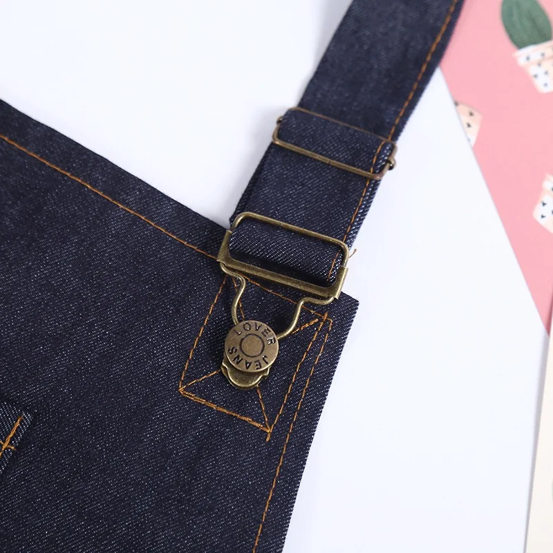 

Antifouling Kitchen cooking Denim apron for Woman and man Restaurant work apron Pinafores Tablier Unisex adult apron10