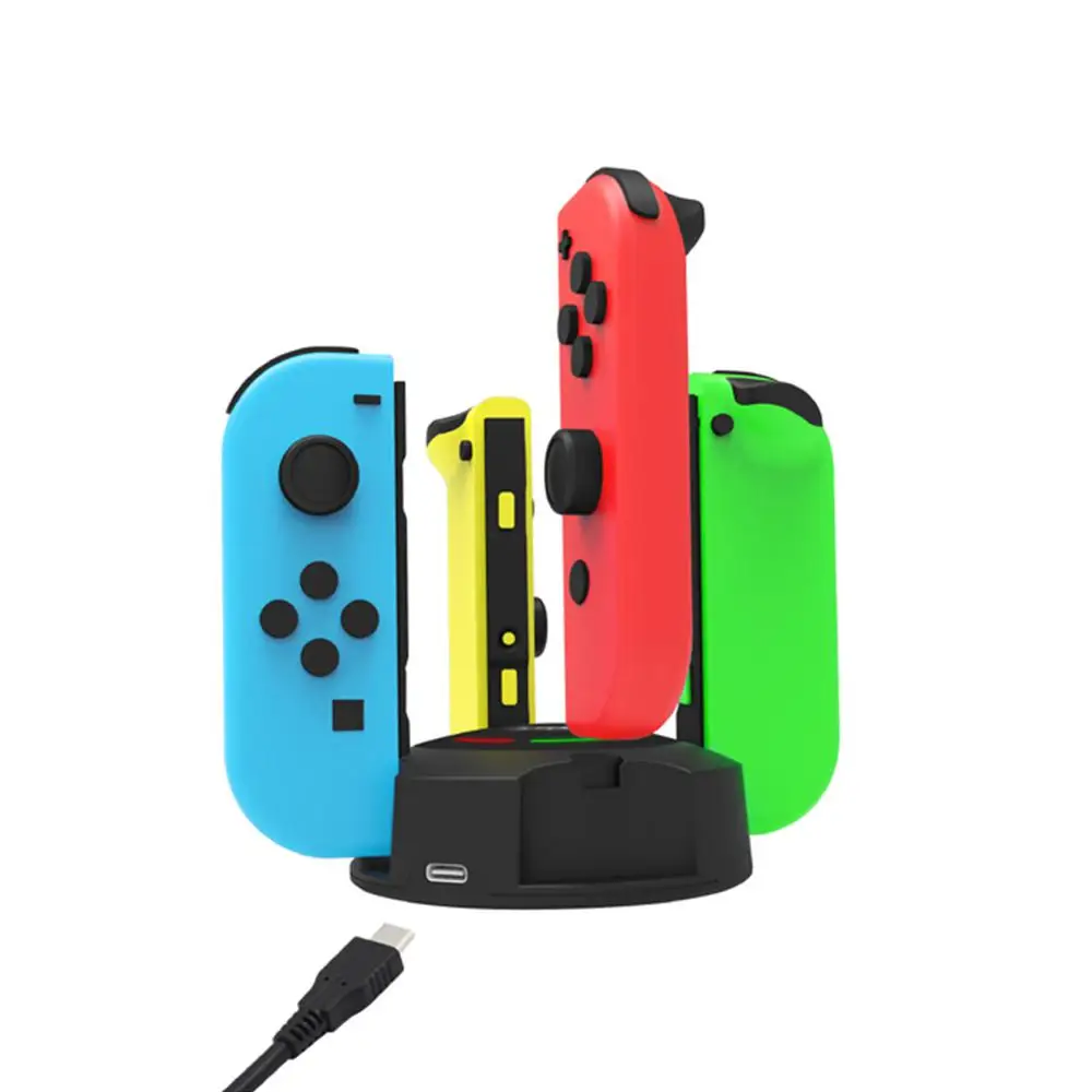 4 в 1 переключатель круглое зарядное устройство для Joy con игровой контроллер док