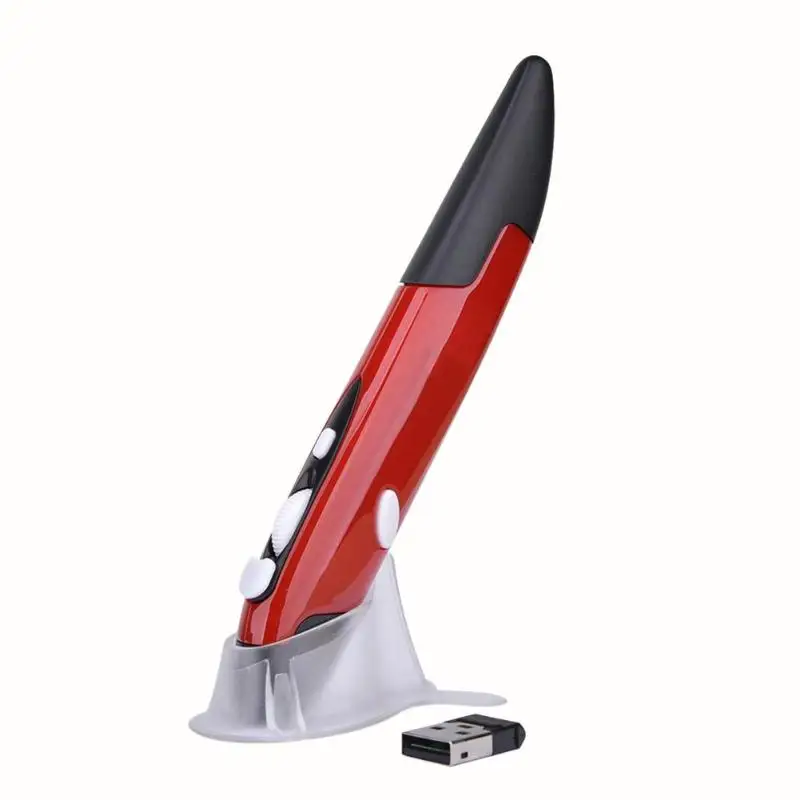 Universal Portable 2.4GHz Wireless USB Optical Pen Mouse Adjustable 1600DPI 4 Keys Mice for PC Computer Smart TV Set Top Box | Компьютеры