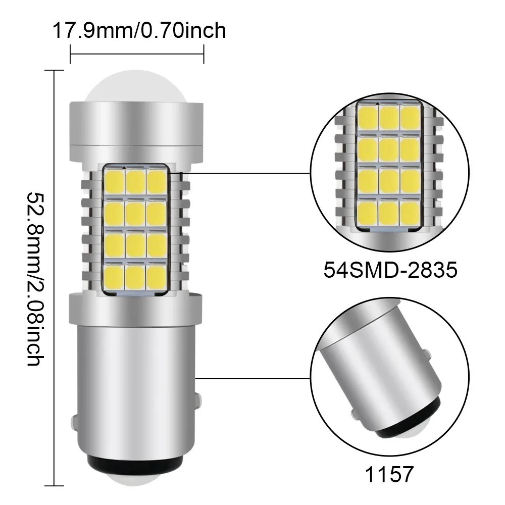 Цельнокроеное платье BA15S BAU15S 1156 1157 3156 3157 7440 7443 светодиодный автомобильный