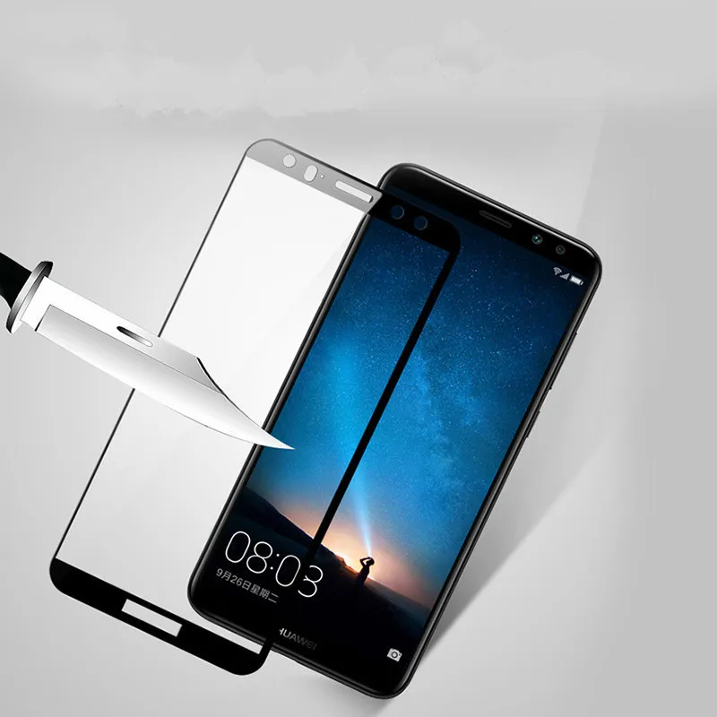 2.5D Закаленное стекло для Huawei Mate 10 Lite защита экрана Стекло 9H полное покрытие