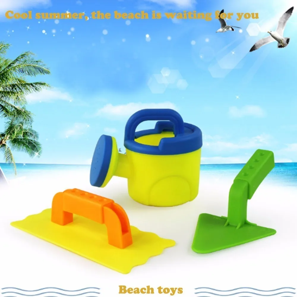 3Pcs Beach Sand Toy Tool Set Models Sandbeach Tools Kids Outdoor Play Spade Shovel Rake Water Toys A889 wholesale | Игрушки и хобби