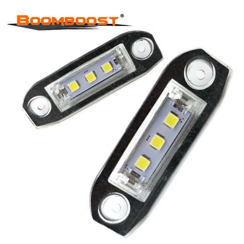 6000K 12v 2pcs LED License Lamp Assembly plate light White for Volvo S40 S60 S80 XC70 XC60 Automotive Car-Styling | Автомобили и