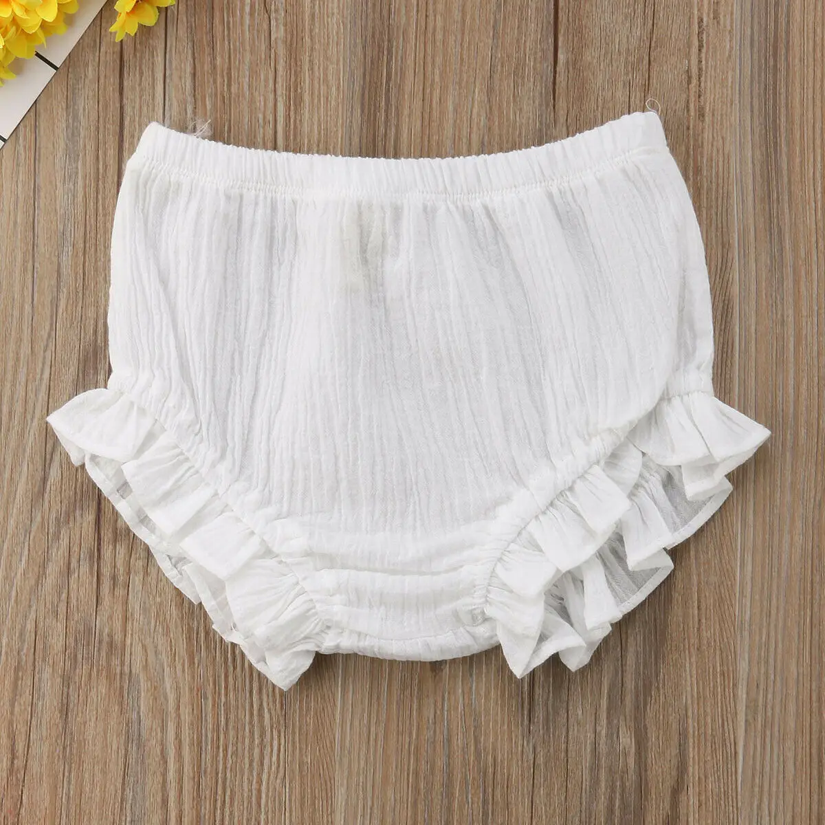 Шорты шаровары однотонные с оборками для маленьких мальчиков и девочек|Шорты| |