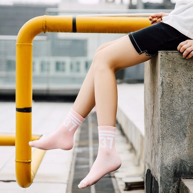 Happy носки для девочек Calcetines Divertidos женщин летние Moda Feminina Высокое качество цифровой