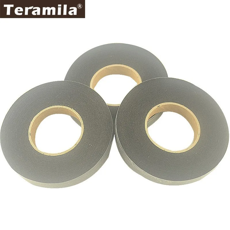 

Teramila Fabric 1.5CM Width 3 Rolls Black Adhesive Double Faced Tape DIY Craft Bag Cloth Cotton Battings Synthetic Adhesive Tape