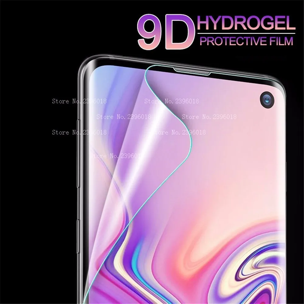 Мягкая Гидрогелевая пленка с полным покрытием 9D для Samsung Galaxy S10 S9 10Plus 10E Защита