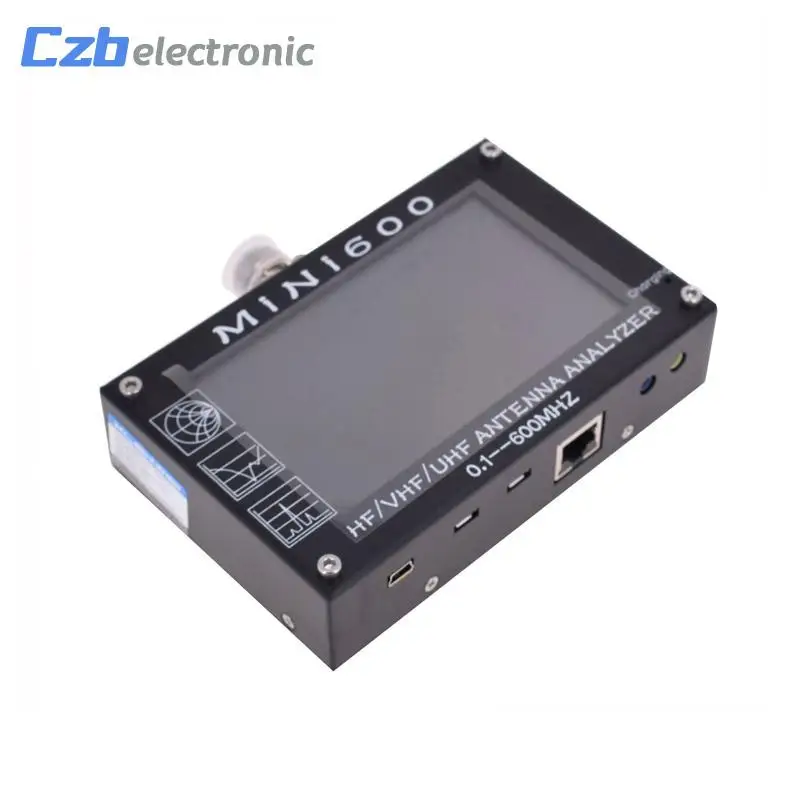 Для радио Mini600 HF антенна УКВ СКВ анализатор 0 1-600 МГц КСВ метр 1 0-1999 5 В/1.5A TF карта C6-007