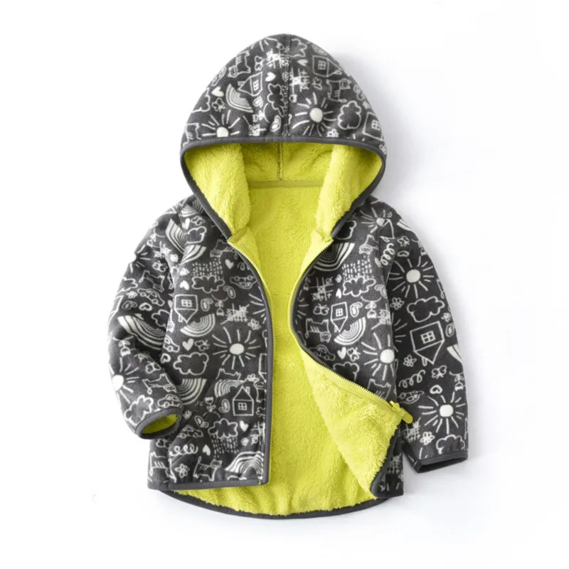 Autumn Winter Baby Girls Jacket Boys Coat Kids Warm Velvet Coats Children Outerwear &amp flowers Clothes | Детская одежда и обувь