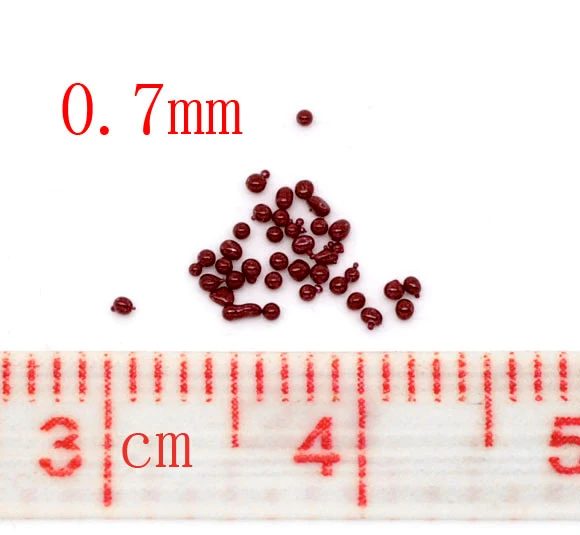 100 г красный микро стеклянный бисер Украшение 0 7 мм (B10361)|bead shape|beaded canvasbeaded glove |