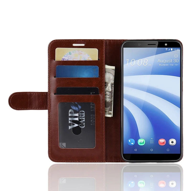 Remanbor для htc U12 жизни кожаный чехол скольжению флип бумажник с карты карман