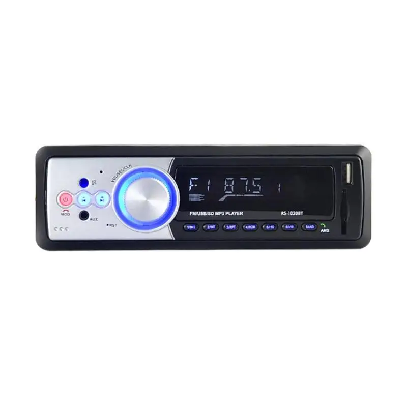 1020BT ЖК дисплей Bluetooth стерео головное устройство AUX аудио MP3 плеер автомобилей 1 Din в