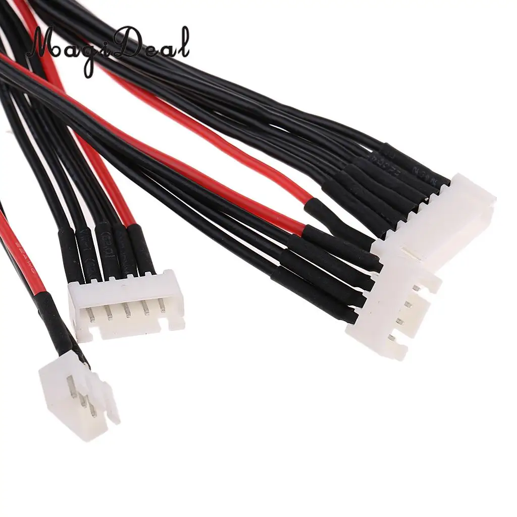MagiDeal 4 шт./лот 2S 3S 4S 6S 20 см Lipo Баланс провода расширение зарядное устройство Кабель