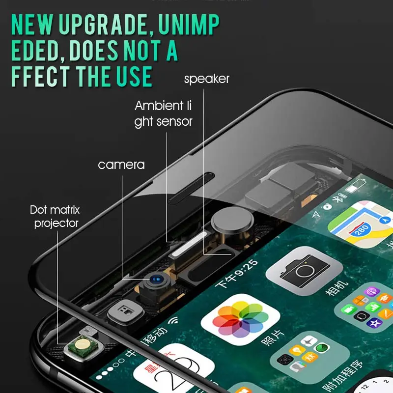 25D Защитное стекло для iphone 7 6 6S 8 Plus X XS ультра тонкое полное покрытие iPhone Защита